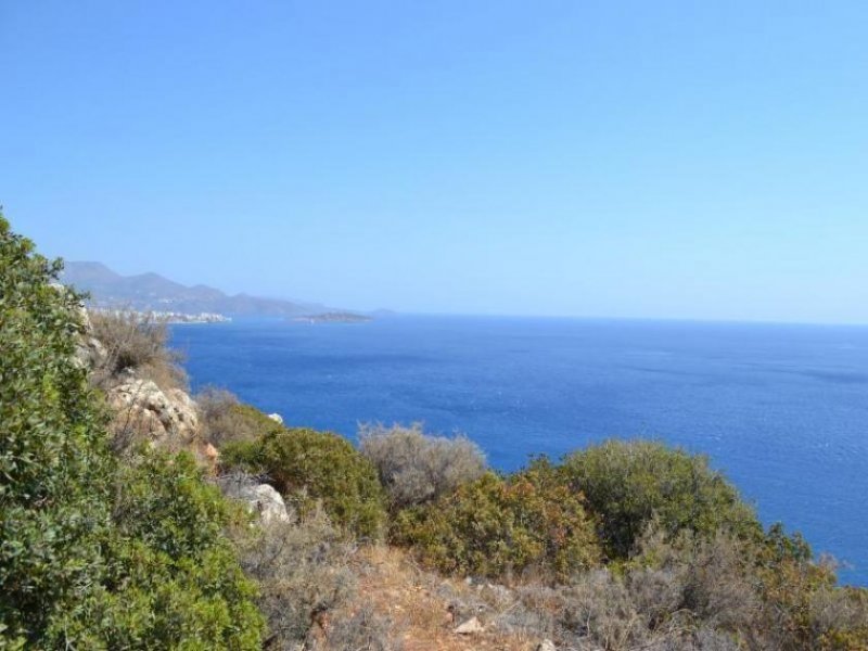 Vathi Kreta, Vathi: Baugrundstück mit Meerblick nahe Agios Nikolaos zu verkaufen Grundstück kaufen